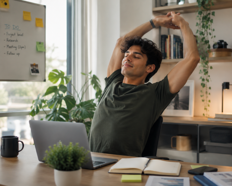 2. Stretch Between Action Items