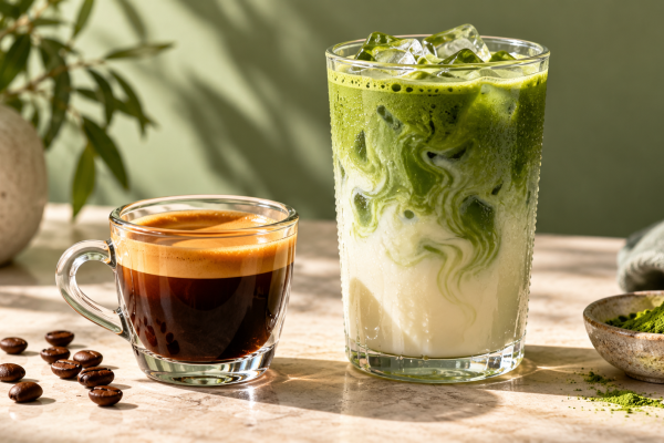 Cafe y matcha