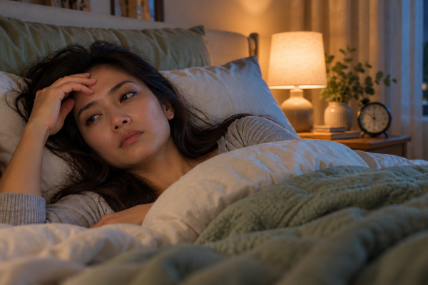 sleepless woman