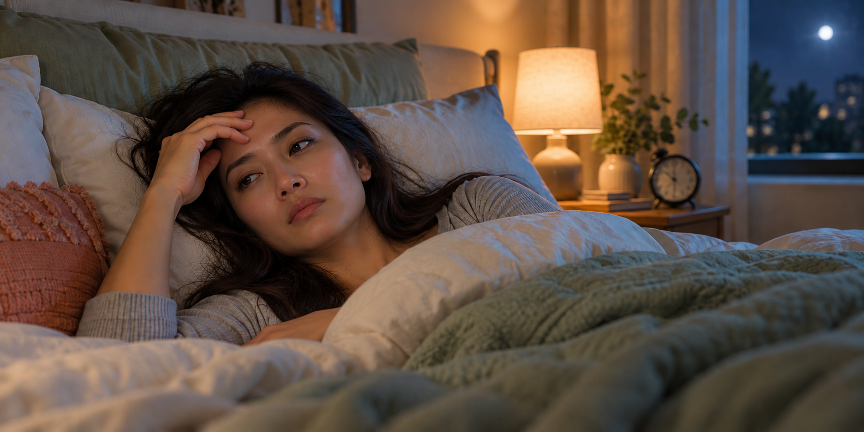 sleepless woman
