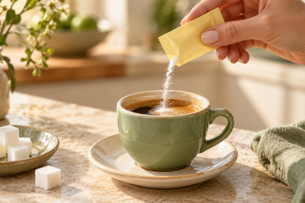 Coffe with sucralose
